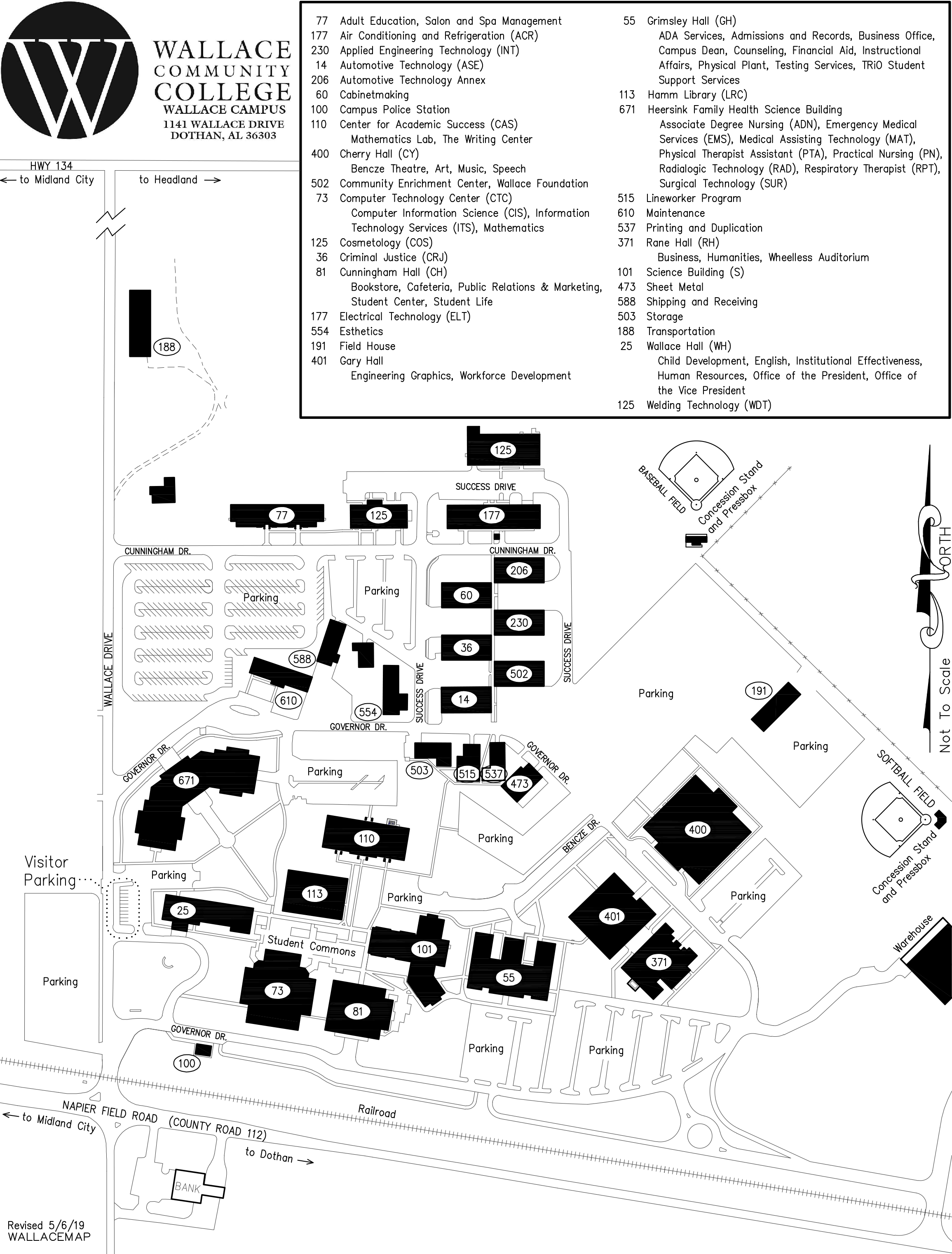 Wallace campus map